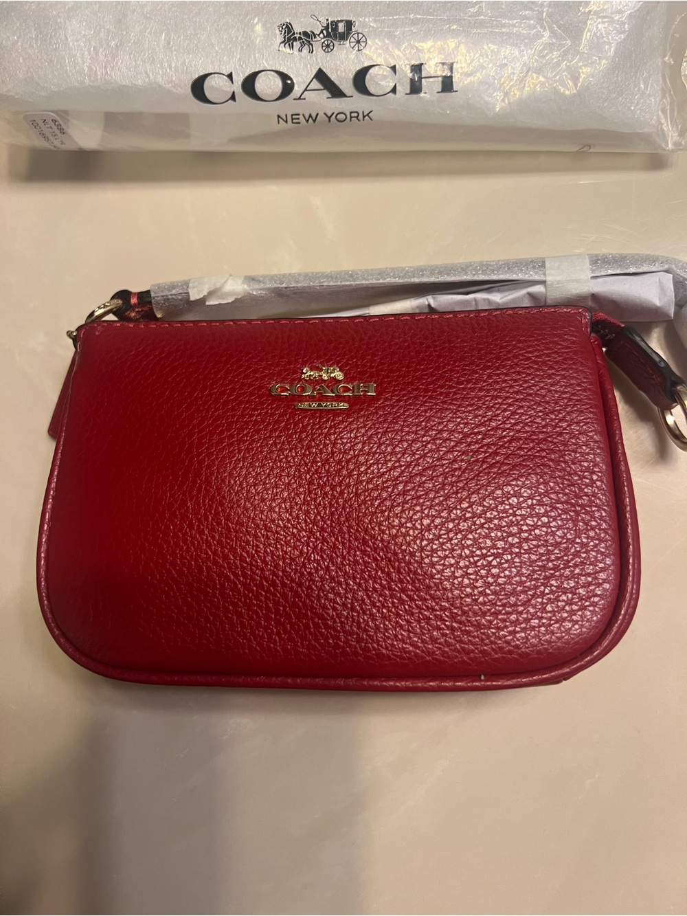 NWT Coach Nolita Pebbled Leather Wristlet - Picture 2 of 12